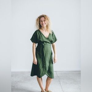 Linenfox Mimosa dress in sz S/M - grey